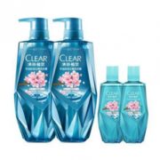 PLUS会员！CLEAR 清扬 植觉头皮护理保湿去屑洗发露4件套 +凑单品