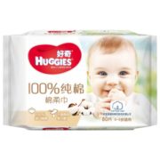 进口纯棉！HUGGIES 好奇 婴儿棉柔巾 80片*6包