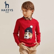 慢津贴:HAZZYS 哈吉斯 儿童针织衫毛衣
