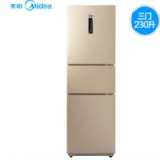 百亿补贴！ Midea 美的 BCD-230WTM(E) 风冷无霜三门冰箱 230L 1589元包邮