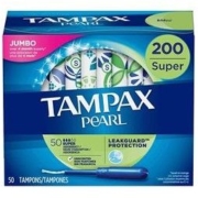 中亚Prime会员、再降价： Tampax 丹碧丝 珍珠导管式卫生棉条 超大流量版 50支*4盒装 *3件