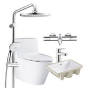 Grohe 德国高仪 进口恒温花洒台盆龙头马桶套装
