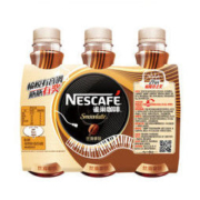 雀巢咖啡(Nescafe) 即饮咖啡 丝滑拿铁口味 咖啡饮料 268ml*3瓶 3联包 *13件