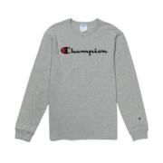 88vip：Champion 冠军 T3822-549465 男女同款纯棉圆领长袖T恤