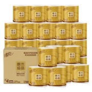 Breeze 清风 卷纸 原木纯品金装系列 4层*200克*27卷 *3件