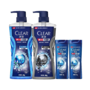京东PLUS会员： CLEAR 清扬 男士沐浴露套装（酷爽型600g+活动型600g+100g*2）