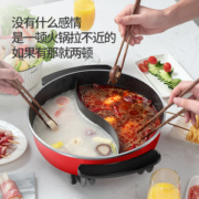 格米意 鸳鸯锅多功能电热火锅6L