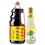 海天 生抽 味极鲜特级酱油 1.9L+海天 白米醋 450ml 中华老字号 *3件 :