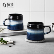慢津贴、京东PLUS会员： 佳佰 创意陶瓷水杯子 400ml