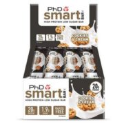 英国营养代餐品牌！prime会员！PhD Smart 智选 减脂蛋白代餐棒64g*12支 奶油曲奇味  直邮含税到手￥133.55