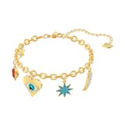 25日0点！黑卡会员！SWAROVSKI 施华洛世奇 LUCKY GODDESS CHARMS 手链 镀金色