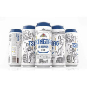 青岛啤酒 全麦白啤啤酒 500ml*12听