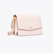 新低价！Tory Burch Robinson大号十字纹牛皮链条风琴包