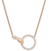 Swarovski 施华洛世奇 玫瑰金手掌圆环项链 5489573  到手280.15元