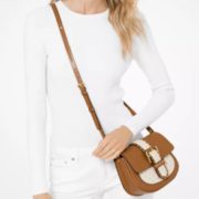 Michael Kors Lillian Signature 女士铆钉马鞍包