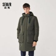11日0点、双11预告：Semir 森马 13-088131521 男士连帽工装羽绒服