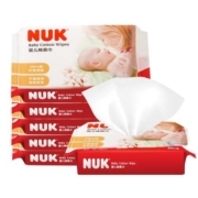慢津贴:NUK 婴儿纯棉柔巾 80片*6包装 20*13.5cm（加大加厚款）