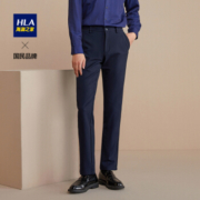 慢津贴：HLA 海澜之家 HKCAD3E233A 男士花纹直筒休闲裤