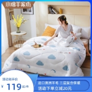 4.9分，上海市著名商标，澳洲进口羊毛，抗菌防螨：小绵羊 加厚保暖羊毛被子