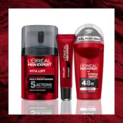 L'Oreal Paris 巴黎欧莱雅 男士锐能系列护肤套装（抗皱多效霜50ml+抗皱眼霜15ml+止汗走珠露50ml ）到手100.32元