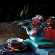 2倍差价，英国皇室御用：Wedgwood玮致活 嫣红牡丹系列 骨瓷茶具组套装
