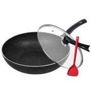 SIRONI 斯罗尼 铠甲系列 麦饭石不粘炒锅 32cm