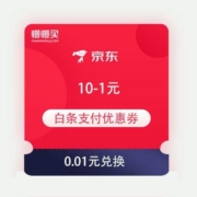 京东金融 满10-1元白条支付优惠券