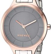 Nine West 女士 NW/2225 玫瑰金调点手链手表  含税到手约174元