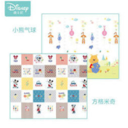 迪士尼（Disney）爬行垫加厚宝宝折叠爬爬垫XPE双面婴儿爬行地垫 XPE折叠维尼气球 方格米奇150*200*1cm