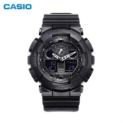 CASIO(卡西欧) G-SHOCK系列 多功能运动男士电子腕表 GA-100-1A1