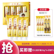 PZH 片仔癀 牙火清全家福牙膏套装（冰爽155g+留兰香155g+菁萃195g*2+赠旅行装35g*3+牙刷*2） *2件