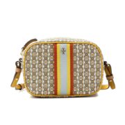 21日0点黑卡！TORY BURCH 托里·伯奇 女士帆布涂层相机包单肩斜挎迷你包