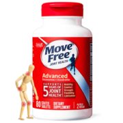 Move Free 含1500mg氨糖软骨素 氨基酸葡萄糖维骨力 红瓶80粒