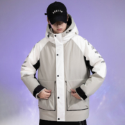 双11预售：雪中飞 X00145897F 男士工装连帽羽绒服
