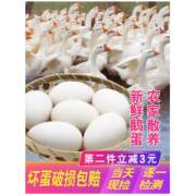 白菜价：富润世 散养鹅蛋 单枚100-120g 6枚
