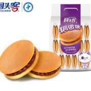 口感松软！回头客 铜锣烧红豆味288g
