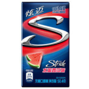 炫迈（Stride）无糖口香糖 水蜜西瓜味28片50.4g 少年之名同款（新老包装随机发货） *19件