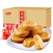 千丝 肉松饼  绿豆味 整箱500g