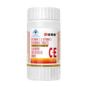 21金维他！维生素C+E咀嚼片60片/瓶