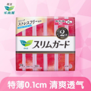 Laurier 乐而雅 零触感 特薄超长量特多日用卫生巾 25cm 19片 *7件