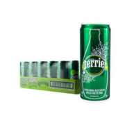 Perrier 巴黎水 含气天然矿泉水 330毫升 24罐