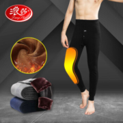 慢津贴：浪莎 男士护膝贴片保暖秋裤 L-XXXL
