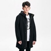 欧时力 3GC334809P090 男士连帽羊毛呢大衣