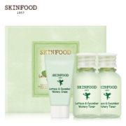 0点：Skin Food 思亲肤 莴苣黄瓜沁润中样套装（水20ml+乳20ml+霜10ml）