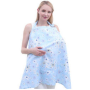 Elepbaby 象宝宝 多功能哺乳喂奶巾（春天有约蓝色）100X70cm 均码 *5件