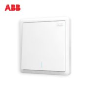 顺丰速发！ABB AO105 开关面板 一开双控带荧光