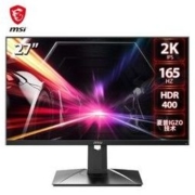 MSI 微星 PAG272QRZ 小金刚 Pro 27英寸IPS显示器（2K、165Hz、 1ms、HDR400）