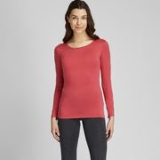 10日0点、历史低价！ UNIQLO 优衣库 HEATTECH 418325 女士长袖T恤