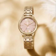 国内旗舰店￥1782！Citizen 西铁城 EM0503-75X 女士玫瑰钢带光动能腕表 到手￥849.95