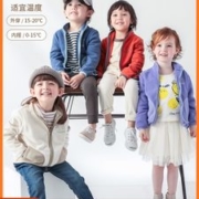 日本人气童装 petitmain 儿童A类品质摇粒绒夹克